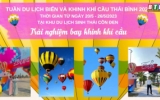 Tuần du lịch hè biển và khinh khí cầu Thái Bình năm 2023 - điểm tựa cho du lịch cất cánh
