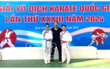 VĐV Thái Bình đạt thành tích cao tại giải vô địch Karate quốc gia lần thứ 33 năm 2024