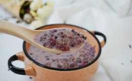 Nấu chè nếp cẩm ngọt ấm ngày thu
