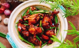 Cháo ếch đổi món ngày thu