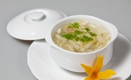 Công thức nấu súp cua nấm đông cô