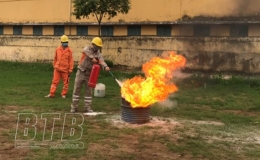 Công ty Điện lực Thái Bình chủ động phòng, chống cháy nổ trong sản xuất kinh doanh