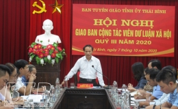 Giao ban cộng tác viên dư luận xã hội quý III/2020