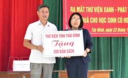 Khai trương thư viện xanh tại Trường Tiểu học Tây Ninh