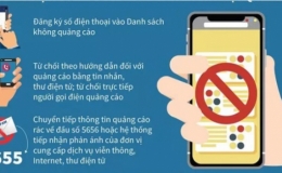 Lập tổng đài 5656 miễn phí nhận phản ánh tin nhắn rác, cuộc gọi rác