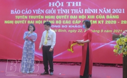 Trước vòng chung khảo hội thi báo cáo viên giỏi tỉnh Thái Bình năm 2021