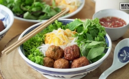 Biến tấu bún chả cá viên