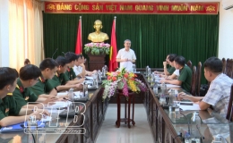 Đồng chí Phạm Đồng Thụy, Trưởng ban Tuyên giáo Tỉnh ủy: Kiểm tra nắm tình hình tổ chức tổng kết 10 năm thực hiện Nghị quyết Trung ương 8 khóa XI tại huyện Kiến Xương