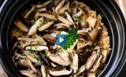Món cơm niêu nấm kiểu Nhật nhanh gọn