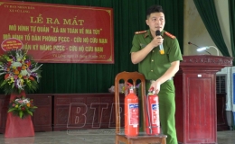 Ra mắt mô hình tự quản xã an toàn về ma túy, phòng cháy chữa cháy, cứu hộ cứu nạn