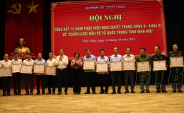 Thái Thụy: Tổng kết 10 năm thực hiện Nghị quyết Trung ương 8 Khóa XI