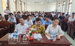 Đông Hưng: Bồi dưỡng nghiệp vụ tuyên giáo cho cán bộ hội nông dân cơ sở