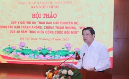 Nghiên cứu, hoàn thiện lý luận về công tác phòng, chống tham nhũng, tiêu cực của Đảng