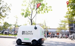 Robot giao hàng không người lái đầu tiên tại Việt Nam