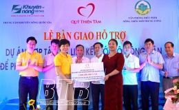 Tiếp nhận máy móc, thiết bị nông nghiệp do quỹ Thiện Tâm hỗ trợ