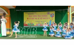 Trường Mầm non Vũ Phúc: Hoạt động trải nghiệm chào mừng ngày 20/10