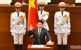 Điện, thư, thông điệp chúc mừng Chủ tịch nước Lương Cường