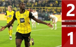 Kết quả bàn thắng Dortmund vs St.Pauli: 2-1 (Vòng 7 Saudi Pro League 2024/25)