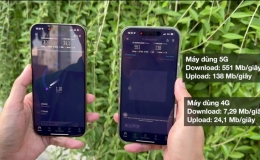 So sánh tốc độ kết nối thực tế của 5G và 4G