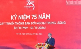 Tổng Bí thư Tô Lâm dự kỷ niệm 75 năm Ngày truyền thống Ban Đối ngoại Trung ương
