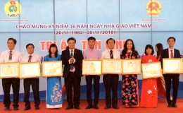 Tôn vinh 183 nhà giáo tiêu biểu toàn quốc năm 2018