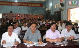 Đại biểu HĐND tỉnh, huyện Đông Hưng tiếp xúc cử tri