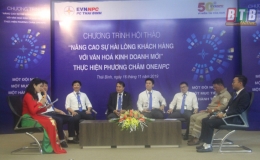 Công ty Điện lực Thái Bình: Tổ chức hội thảo nâng cao sự hài lòng khách hàng với văn hóa kinh doanh.