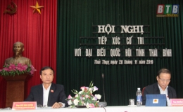 Đoàn đại biểu Quốc hội tỉnh tiếp xúc cử tri tại huyện Thái Thụy