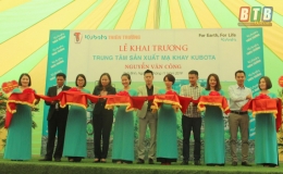 Khai trương Trung tâm sản xuất mạ khay Kubota đầu tiên trong tỉnh