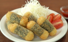 Bánh khoai tây trộn trứng chiên giòn