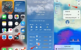 Cách kiểm tra lượng mưa và chất lượng không khí bằng iPhone