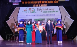 Gạo dinh dưỡng lứt tím của ThaiBinh Seed: Được vinh danh “Top 100 sản phẩm, dịch vụ tốt nhất cho gia đình, trẻ em” năm 2021