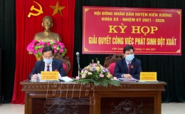 HĐND huyện Kiến Xương tổ chức kỳ họp giải quyết công việc phát sinh đột xuất