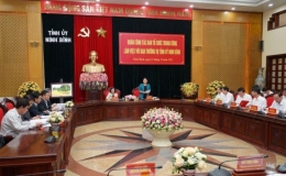 Đoàn công tác của Ban Tổ chức Trung ương làm việc tại Ninh Bình