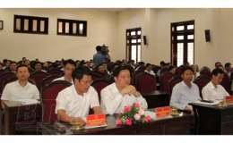Đồng chí Nguyễn Khắc Thận, Phó Bí thư Tỉnh ủy, Chủ tịch UBND tỉnh tiếp xúc cử tri tại thành phố Thái Bình
