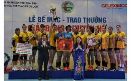 Geleximco Thái Bình vô địch giải bóng chuyền nữ Bông lúa vàng