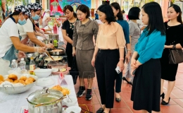 Phòng Giáo dục và Đào tạo huyện Kiến Xương: Tổ chức hội thi dinh dưỡng cấp học mầm non