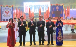 Trang trọng lễ khai mạc Đại hội Thể dục thể thao tỉnh Thái Bình lần thứ IX