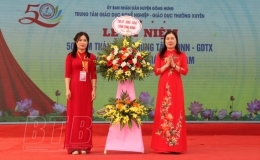 Trung tâm Giáo dục nghề nghiệp - Giáo dục thường xuyên huyện Đông Hưng kỷ niệm 50 năm ngày thành lập