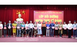 90 học viên hoàn thành lớp bồi dưỡng nhận thức về Đảng