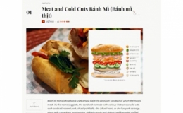 Bánh mì xếp số 1 trong danh sách 100 món ngon thế giới