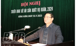 Đông Hưng: Phấn đấu gieo cấy trên 11.000ha lúa và 1.700ha cây màu vụ xuân năm 2024