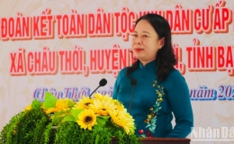 Phó Chủ Chủ tịch nước Võ Thị Ánh Xuân dự “Ngày hội Đại đoàn kết toàn dân tộc” tại Bạc Liêu