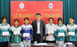 Quỹ Thiện Tâm, Tập đoàn Vingroup: Trao học bổng cho học sinh nghèo học giỏi tại huyện Tiền Hải
