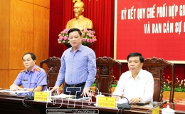 Ký kết Quy chế phối hợp công tác giữa Ban Cán sự đảng UBND tỉnh với Ban Cán sự đảng Viện Kiểm sát nhân dân tỉnh