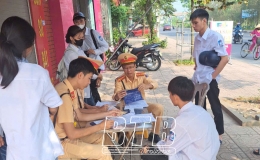 Quỳnh Phụ: Xử lý 309 học sinh vi phạm Luật Giao thông đường bộ