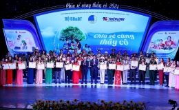 Tuyên dương 60 nhà giáo tiêu biểu, xuất sắc trong chương trình “Chia sẻ cùng thầy cô”