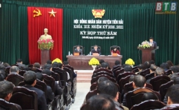 HĐND huyện Tiền Hải khai mạc kỳ họp thứ 5, khóa XIX, nhiệm kỳ 2016-2021