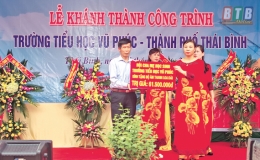 Trường Tiểu học Vũ Phúc làm tốt công tác xã hội hóa giáo dục