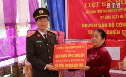 Khánh thành nhà nghĩa tình đồng đội cho vợ liệt sĩ
